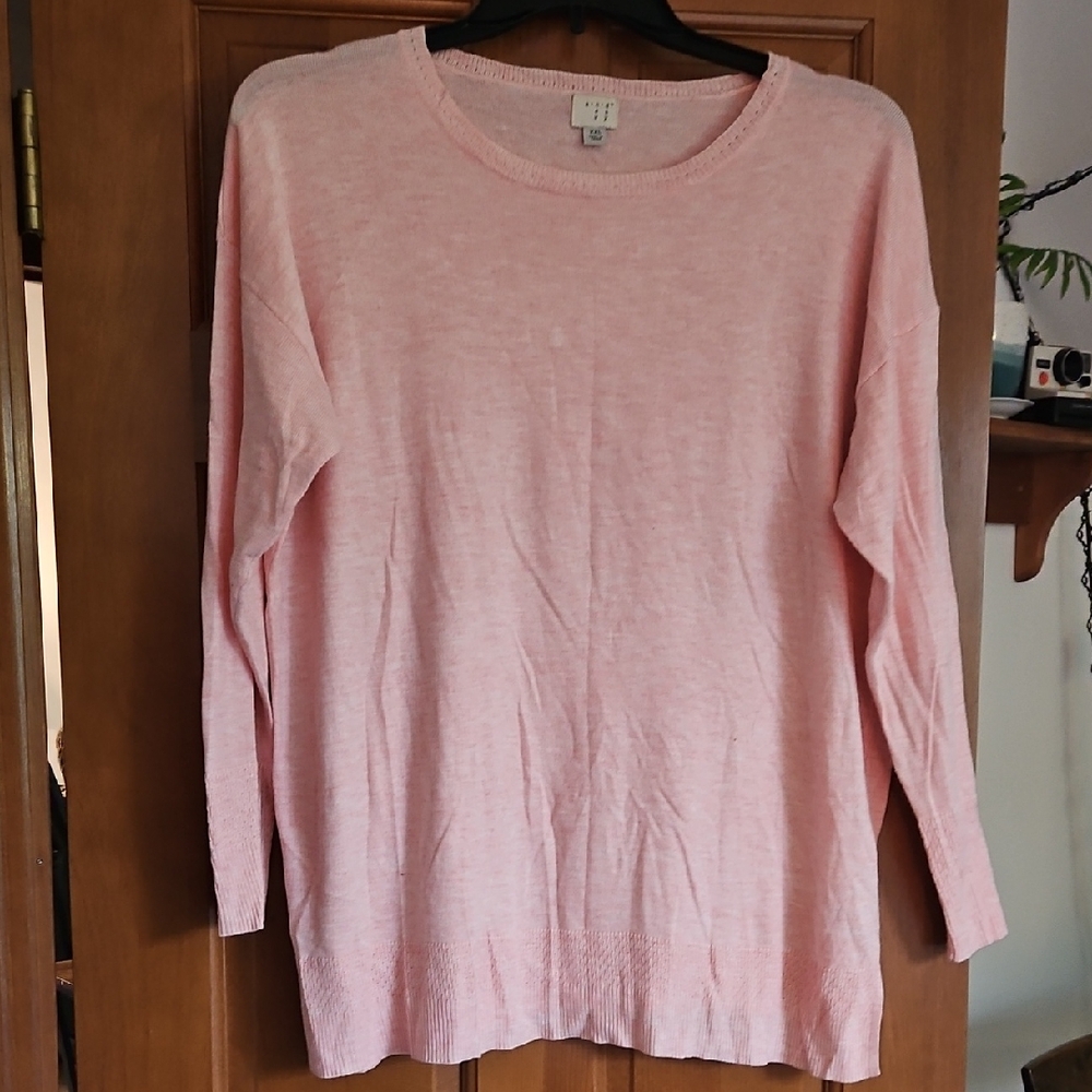 a new day Pink Crew Neck Sweater